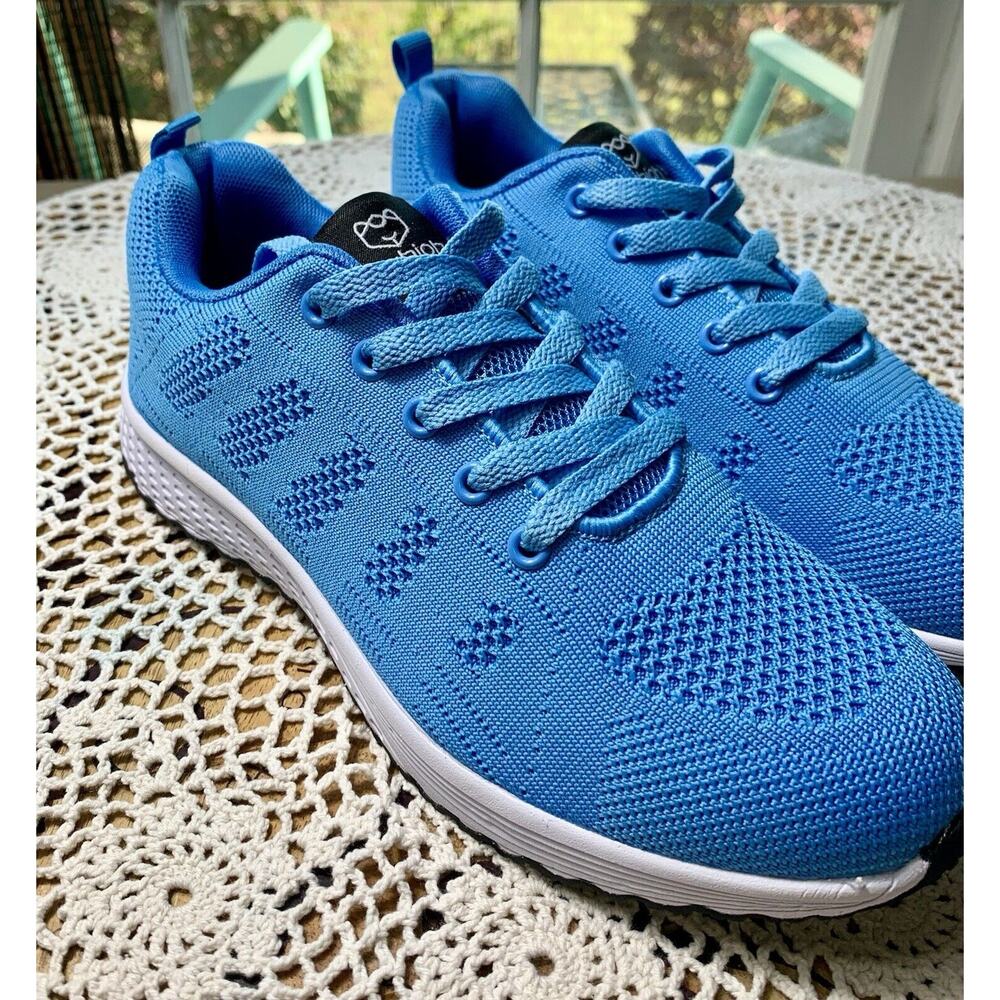 Ladies Summer Breeze Blue Sneakers Sz 7.5 M by Fashion Lightweight and Trendy622